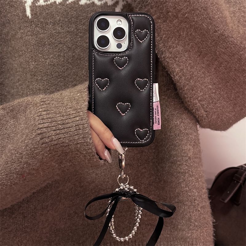 / Strap Set Heart Case Phone