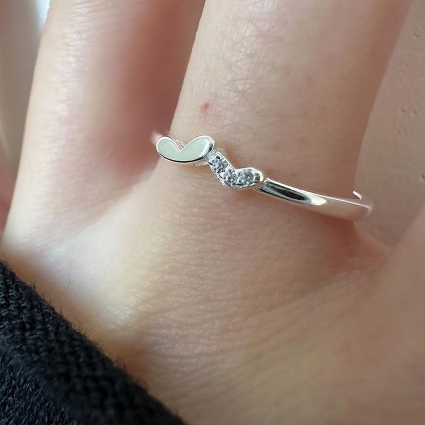 Ring Sterling 925 Heart Silver