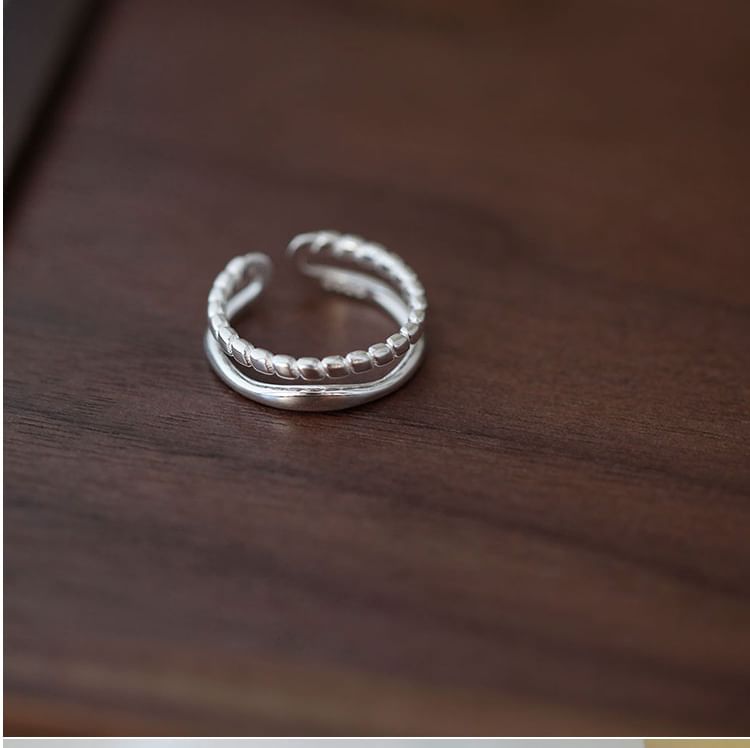 Metal Sterling Ring Silver 925 Open
