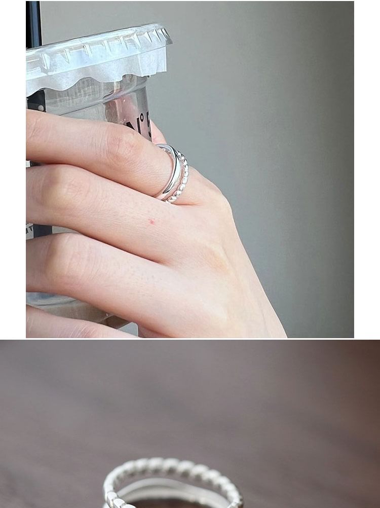 Metal Sterling Ring Silver 925 Open