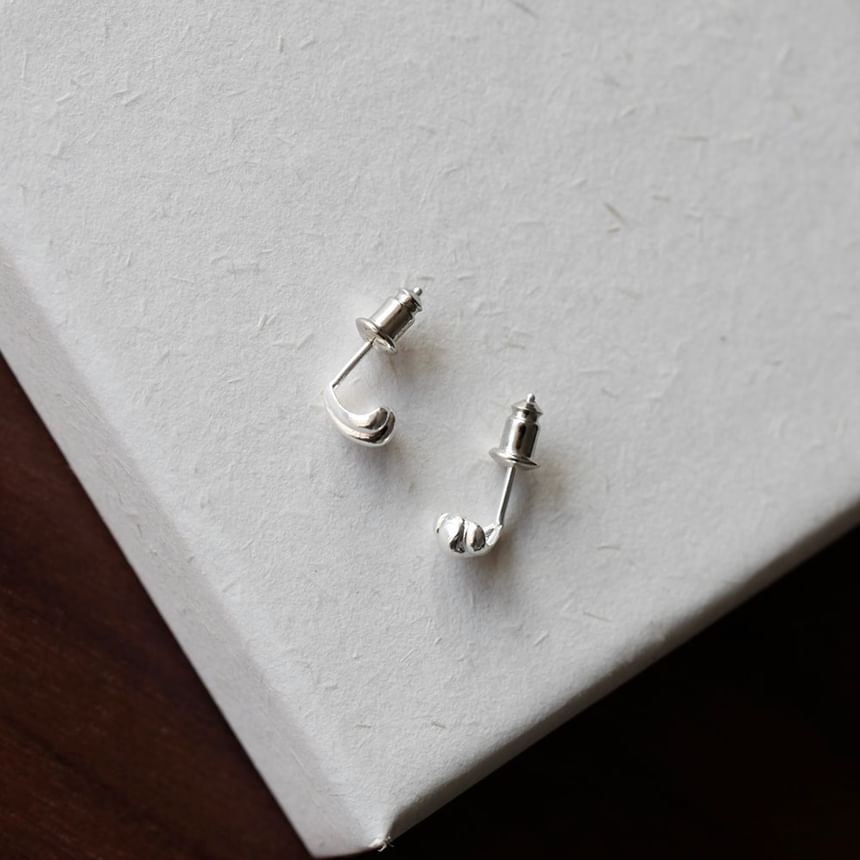 Earring Stud Sterling 925 Shell Silver