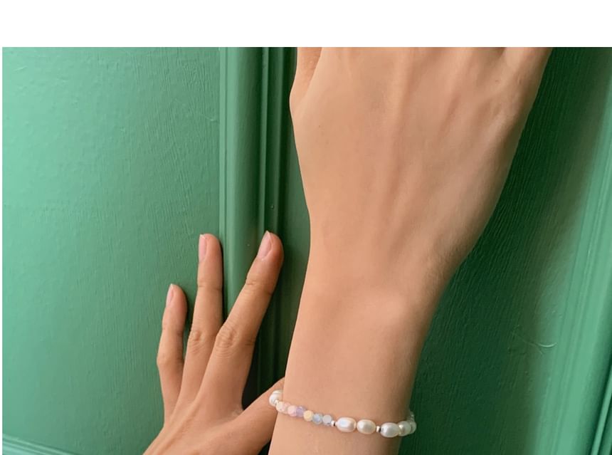 Sterling Bracelet Beaded Silver