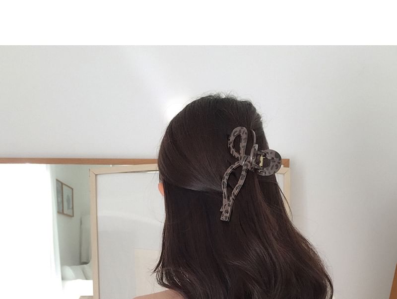 Hair Claw Acrylic Leopard Print