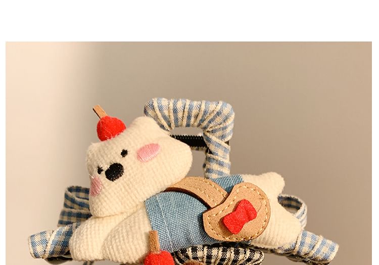 Cartoon Plaid Hair Claw