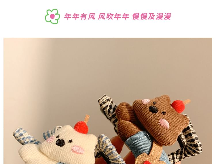 Cartoon Plaid Hair Claw