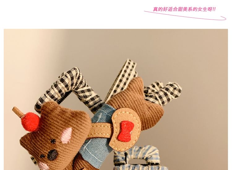 Cartoon Plaid Hair Claw