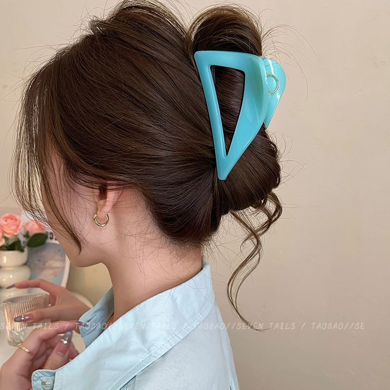 Triangle Plain Acrylic Hair Claw