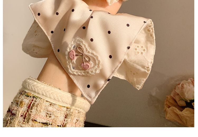 Polka Cherry Scrunchie / Applique (Various Designs) Dot