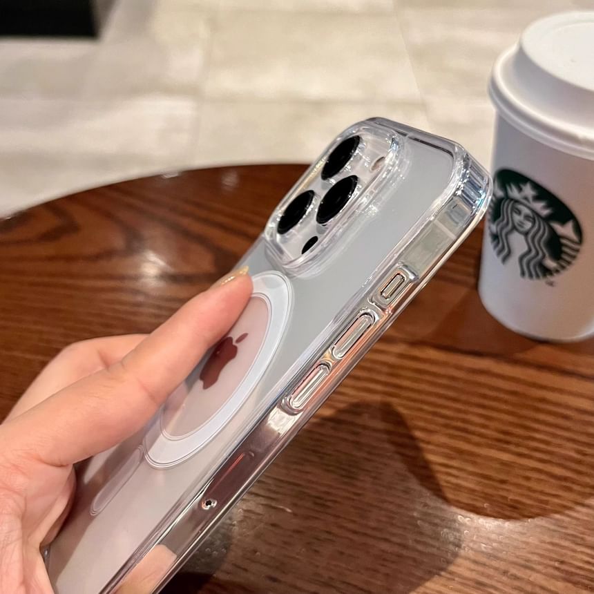 Case with Transparent MagSafe) (Compatible Phone Magnetic