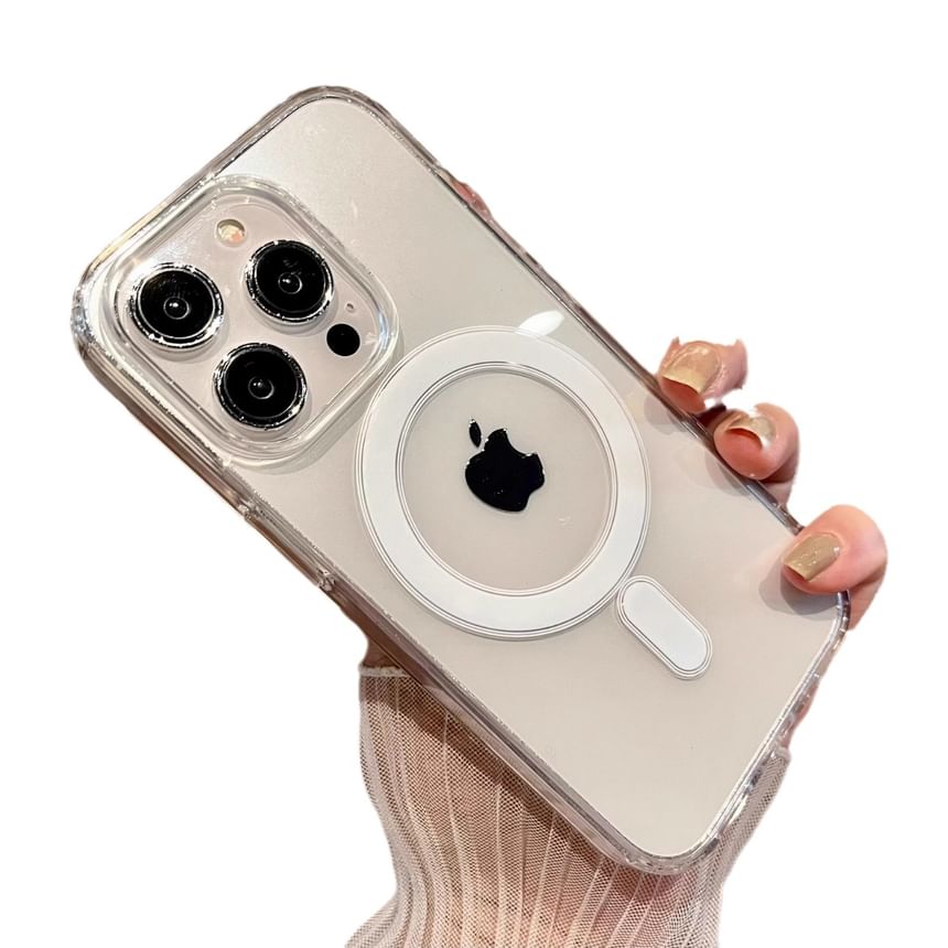 Case with Transparent MagSafe) (Compatible Phone Magnetic