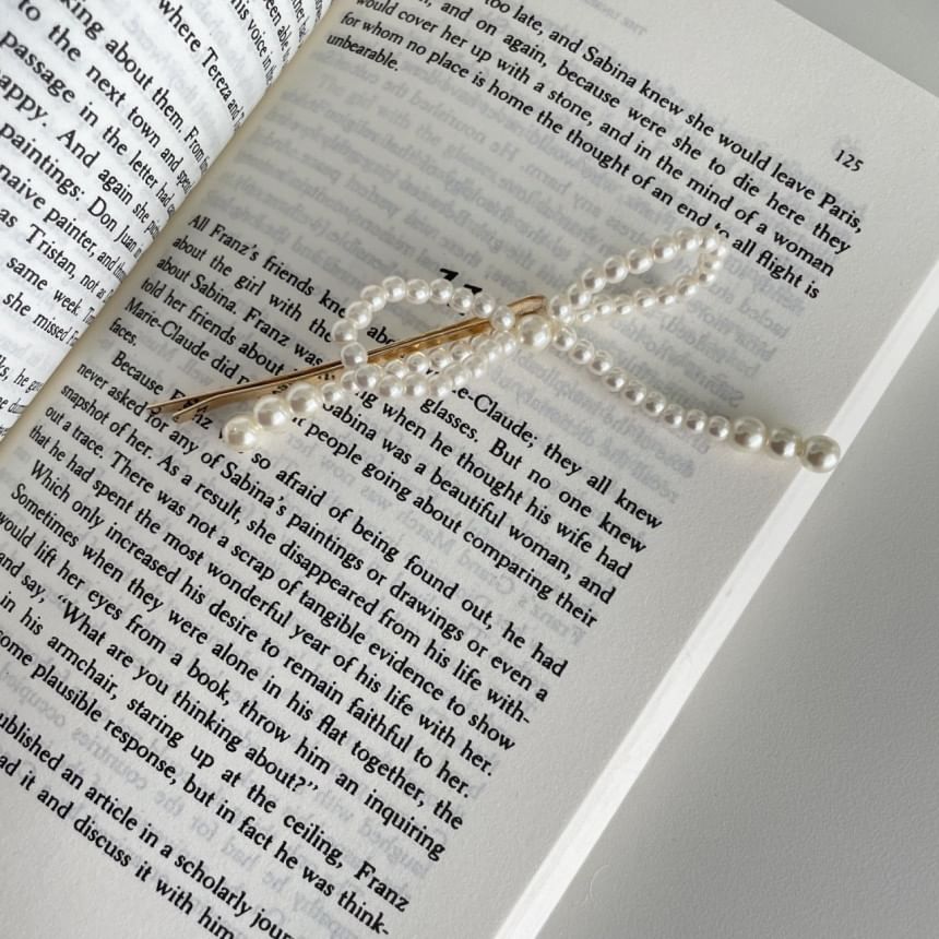 Pearl Hair Pin Faux Alloy