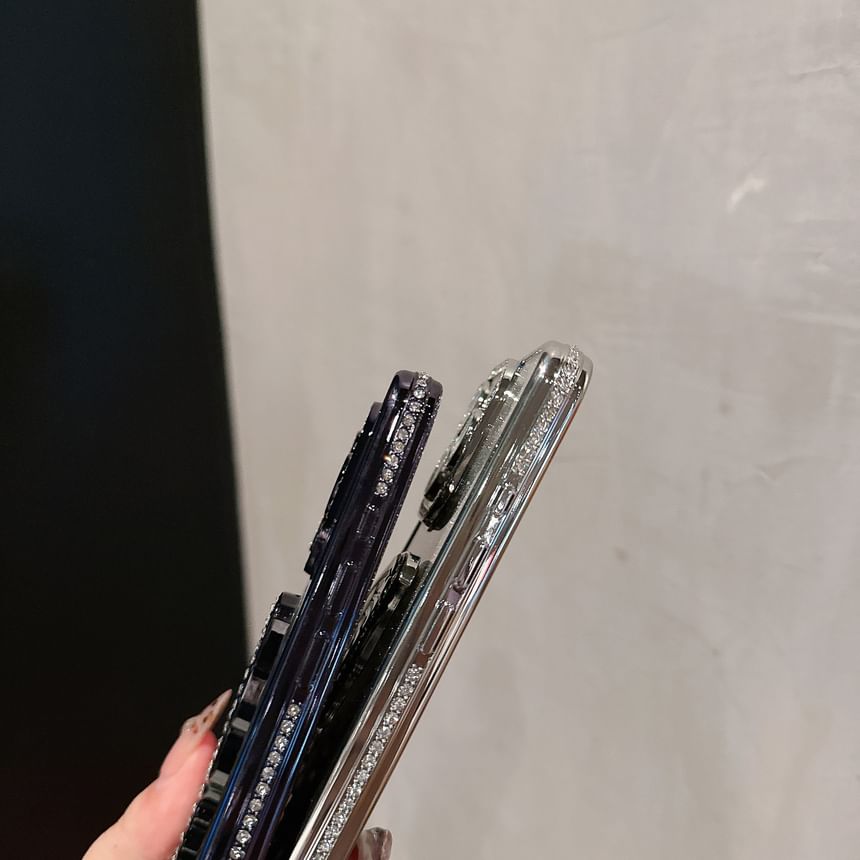 Stand Embellished Phone Case Butterfly