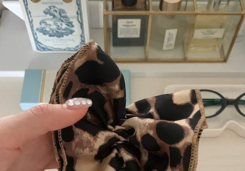 Leopard Print Scrunchie