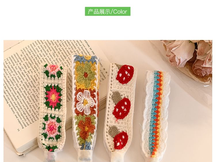 Headband Patterned Wide Crochet