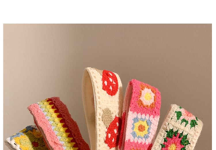 Headband Patterned Wide Crochet