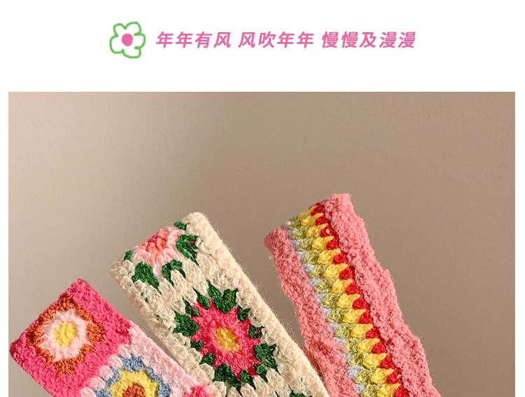 Headband Patterned Wide Crochet