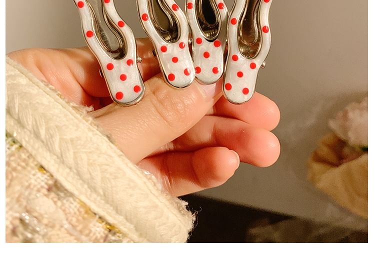 2: Set of Clip Hair Dotted