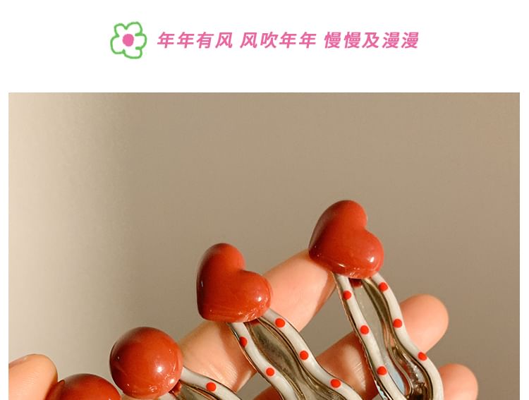 2: Set of Clip Hair Dotted
