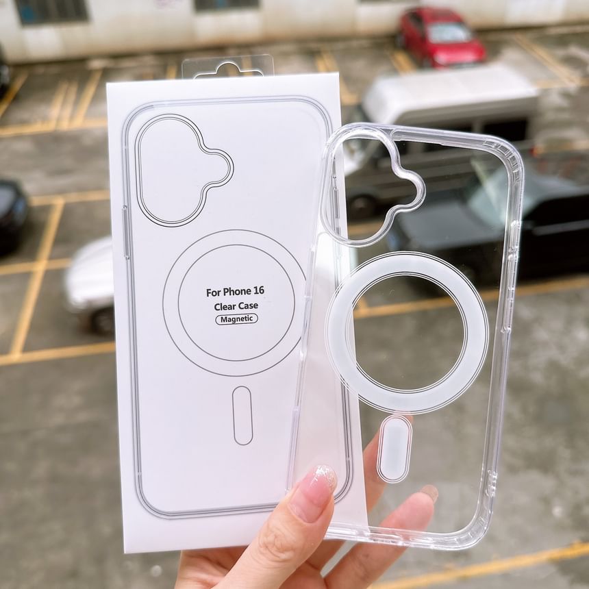 Case with Transparent (Compatible MagSafe) Magnetic Phone