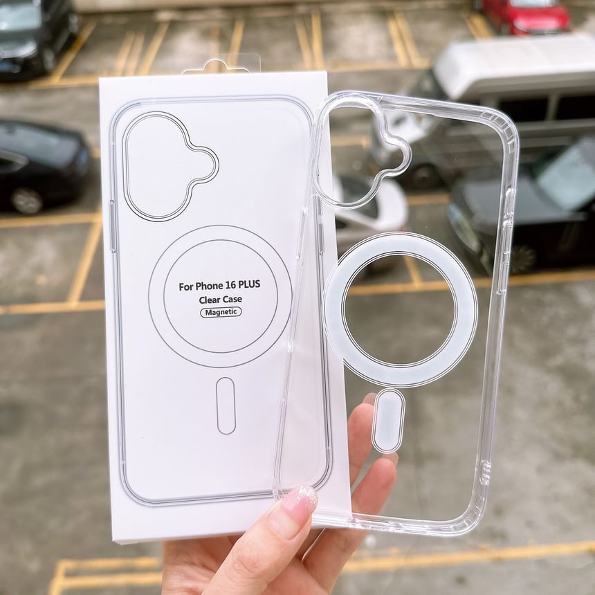 Case with Transparent (Compatible MagSafe) Magnetic Phone