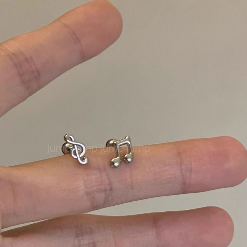 Note Earring Stud Music