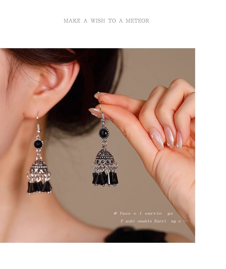 Earring Beaded Dangle Gemstone