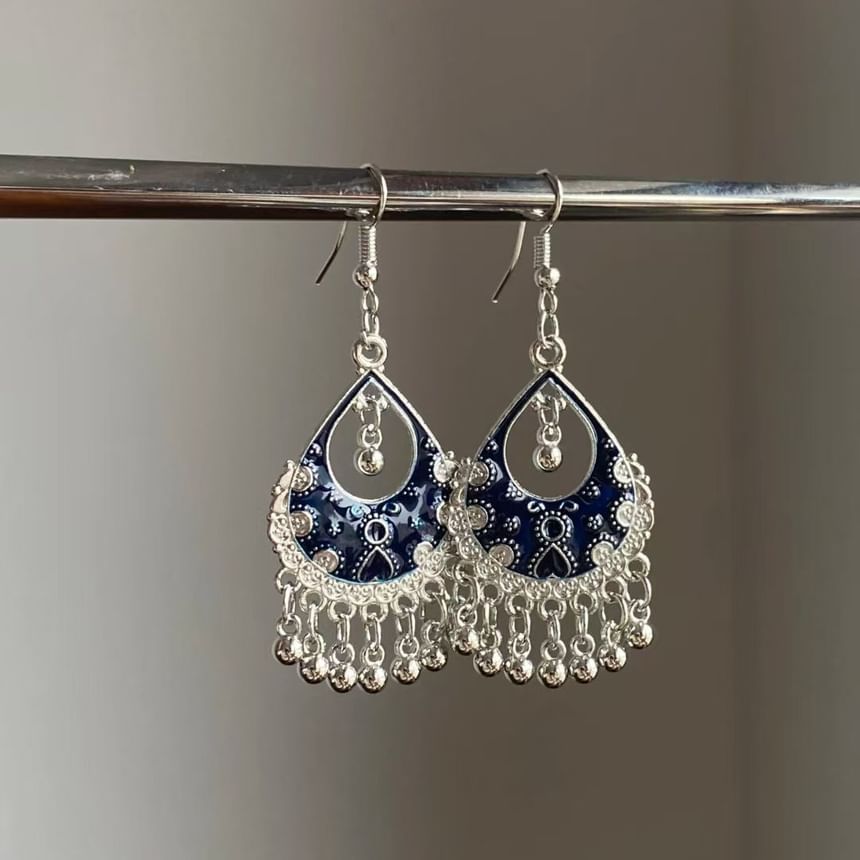 Alloy Fringed Chandelier Earring