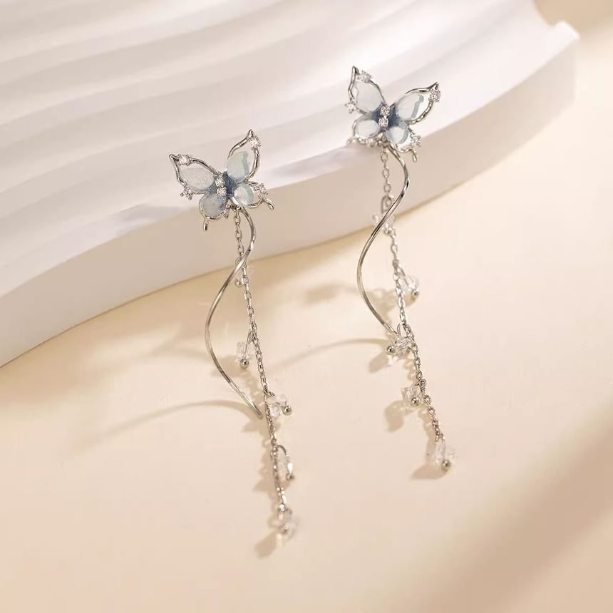 Dangle Earring Alloy Butterfly