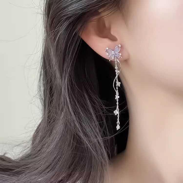 Dangle Earring Alloy Butterfly