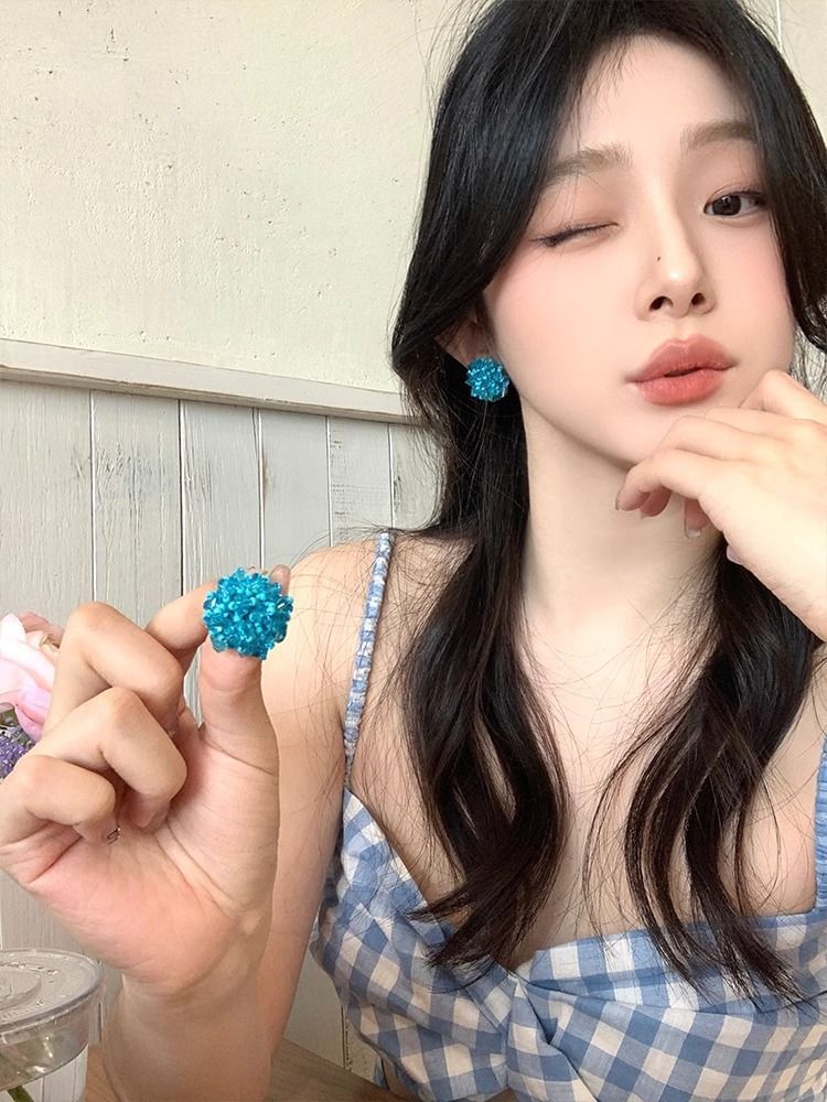 Earring Rhinestone Alloy Stud
