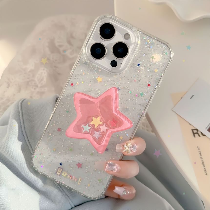 Case Glitter Star Phone