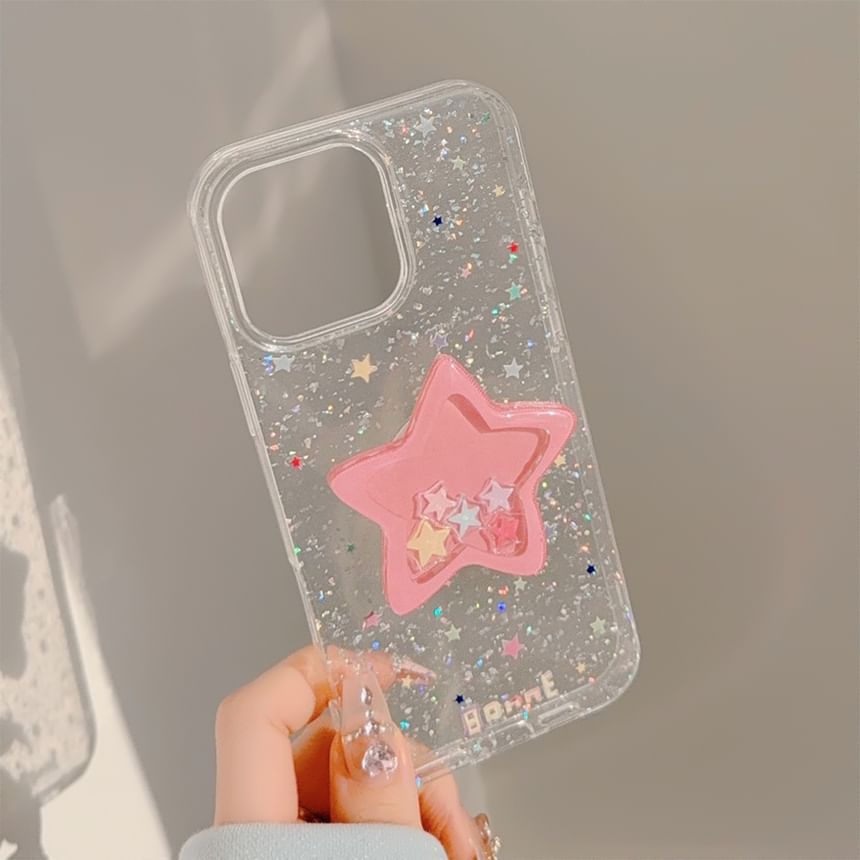 Case Glitter Star Phone