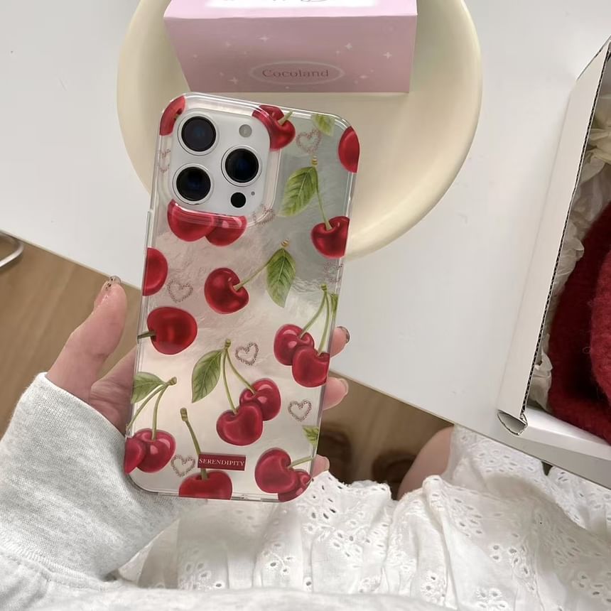 Set Charm Case Phone Cherry /