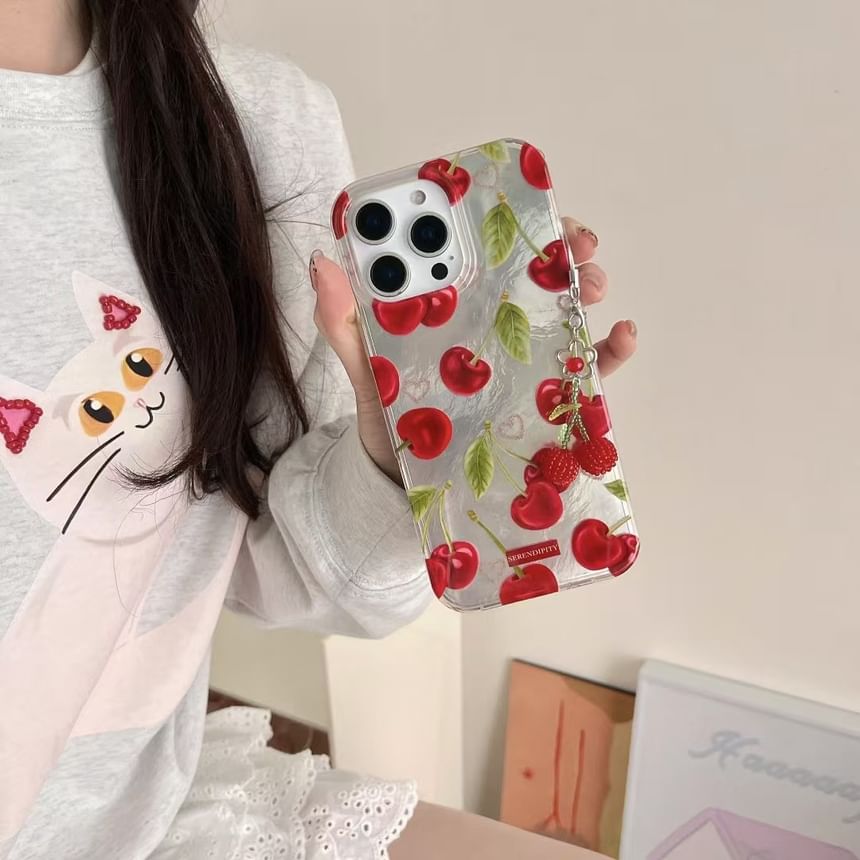 Set Charm Case Phone Cherry /