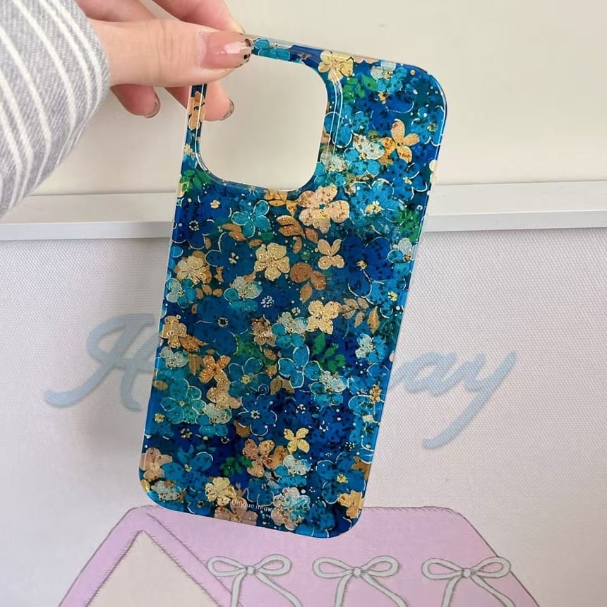 / Phone Strap Floral Case Set