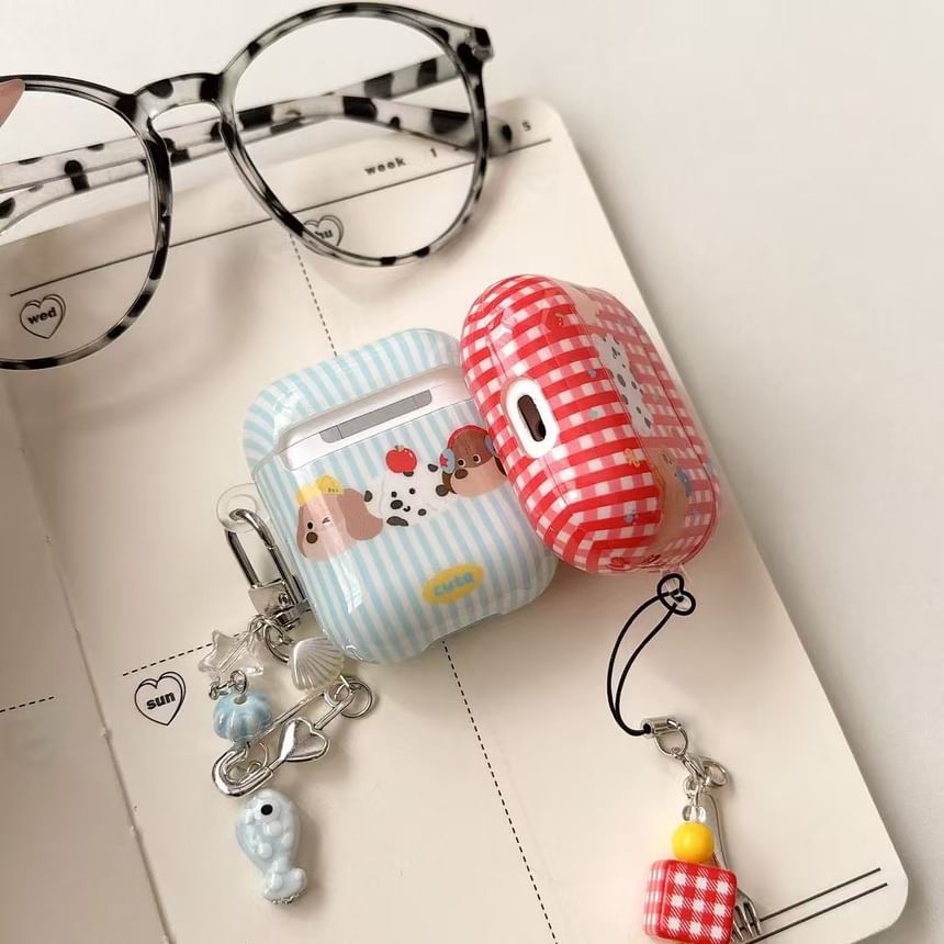 Apple / Case Earphone Pro Dog Skin AirPods Plaid