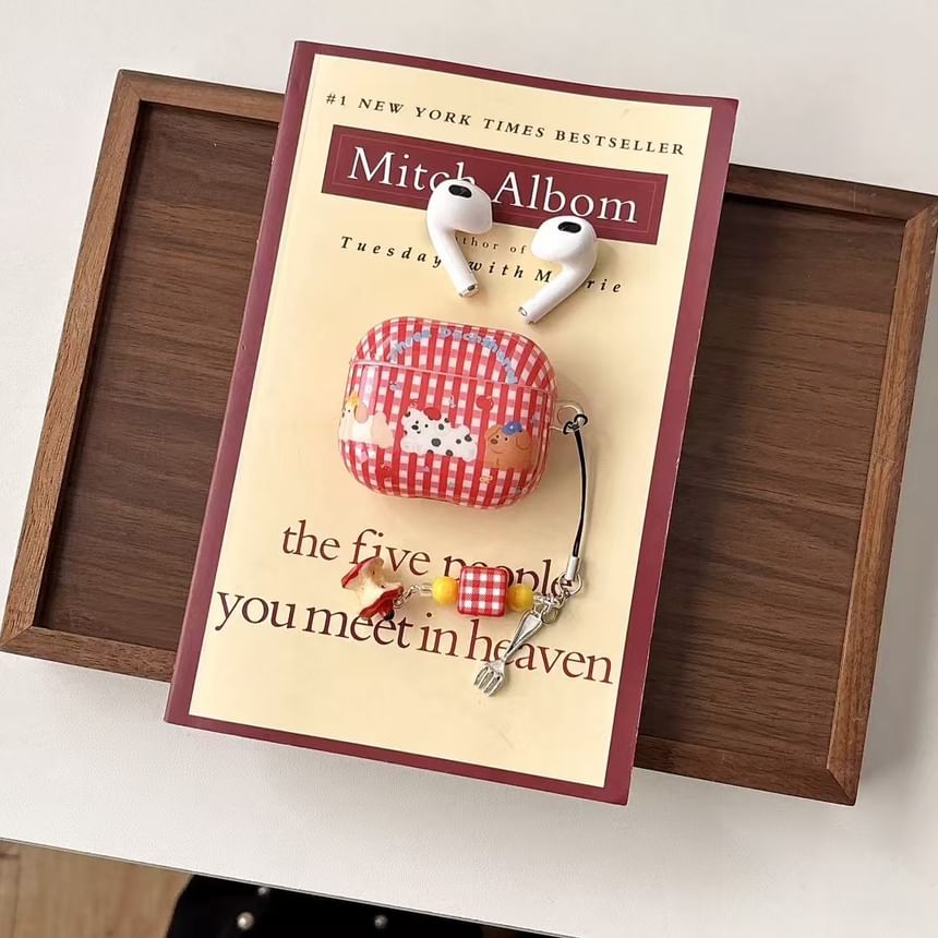 Apple / Case Earphone Pro Dog Skin AirPods Plaid