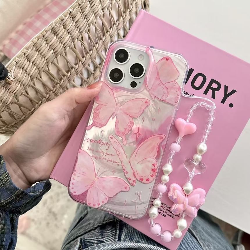 Case Strap Set Phone Floral /