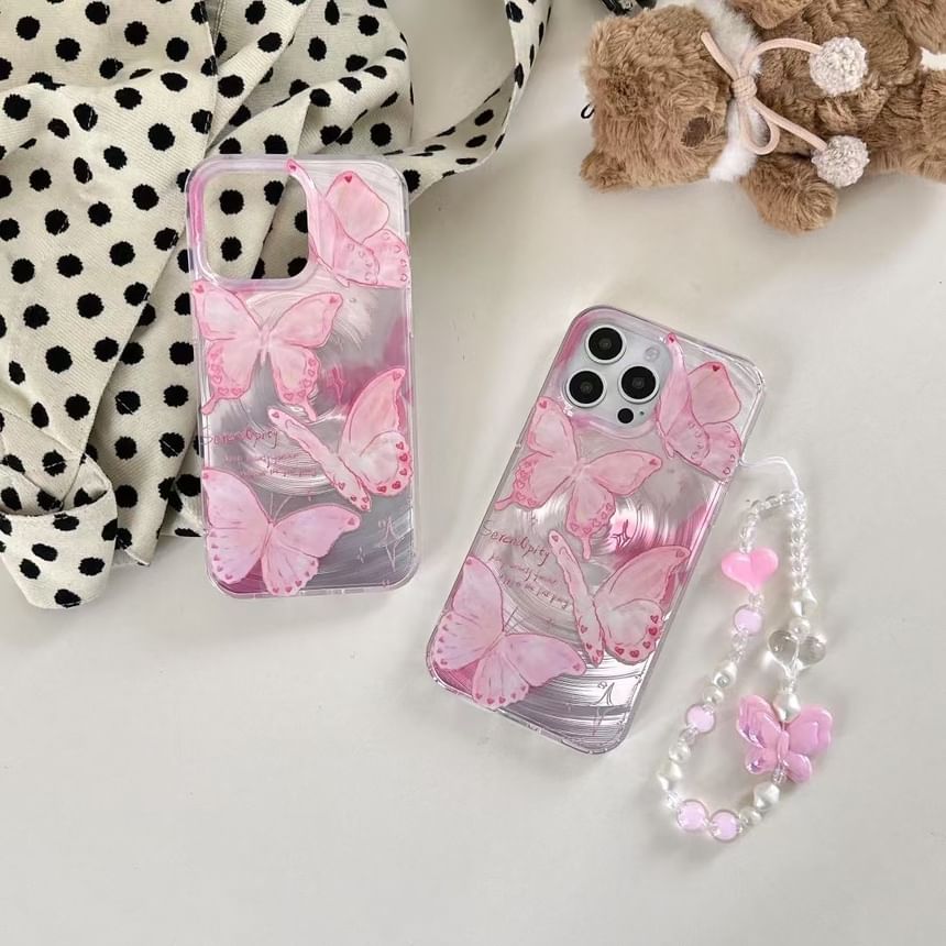 Case Strap Set Phone Floral /