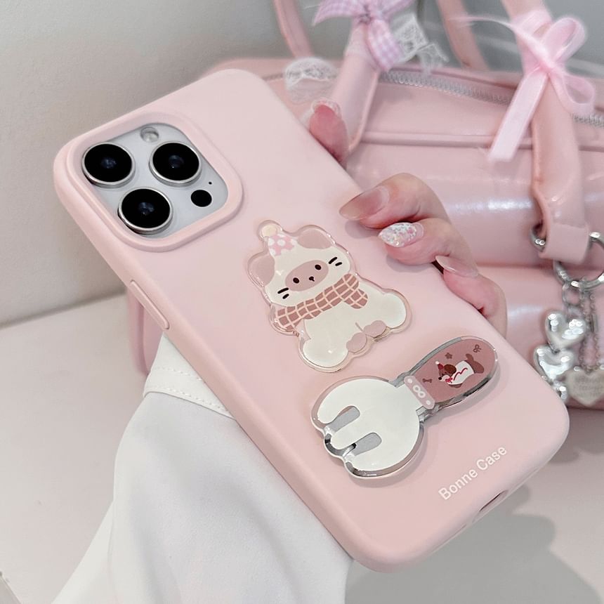 Stand Fork / Case Set Cat Phone