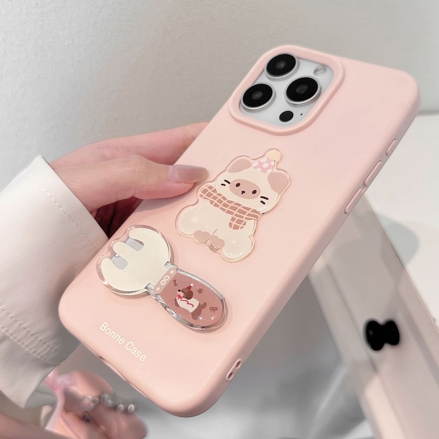 Stand Fork / Case Set Cat Phone