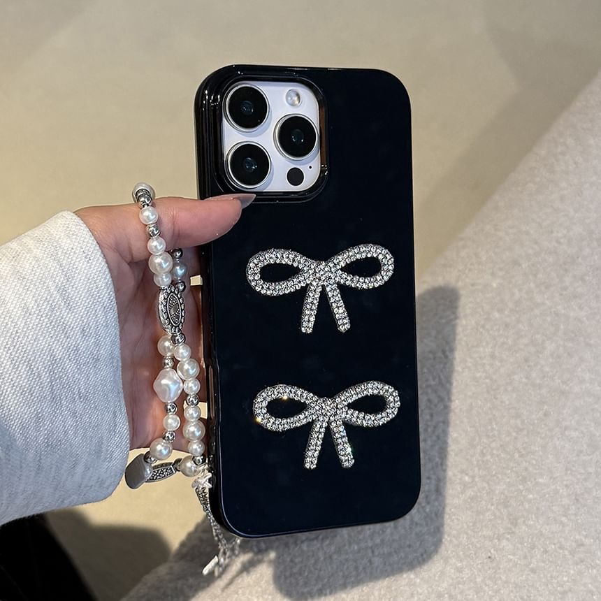 Bow Phone Case Rhinestone