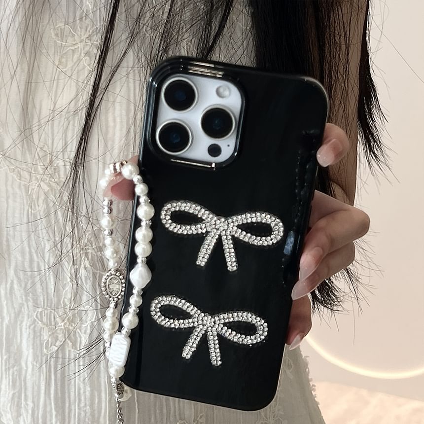 Bow Phone Case Rhinestone