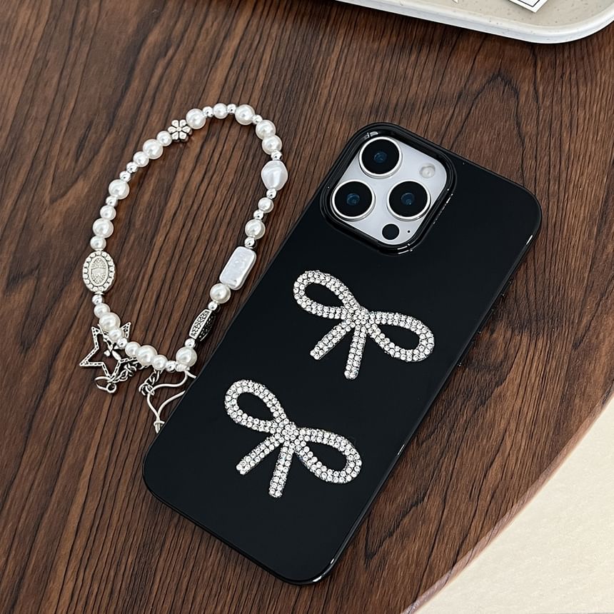 Bow Phone Case Rhinestone