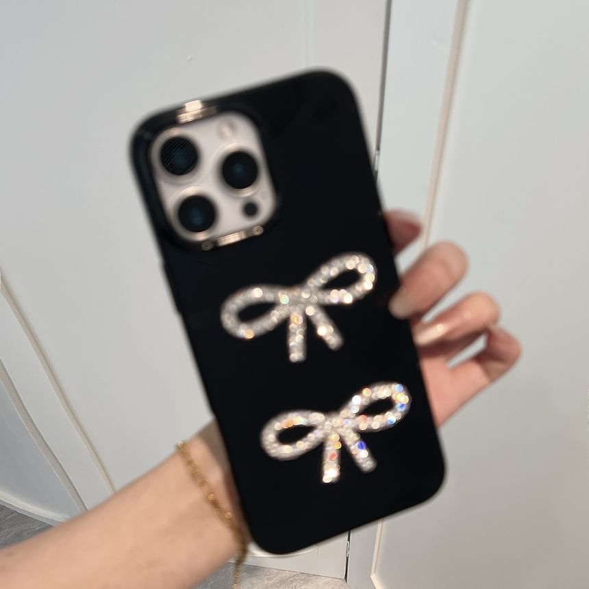 Bow Phone Case Rhinestone