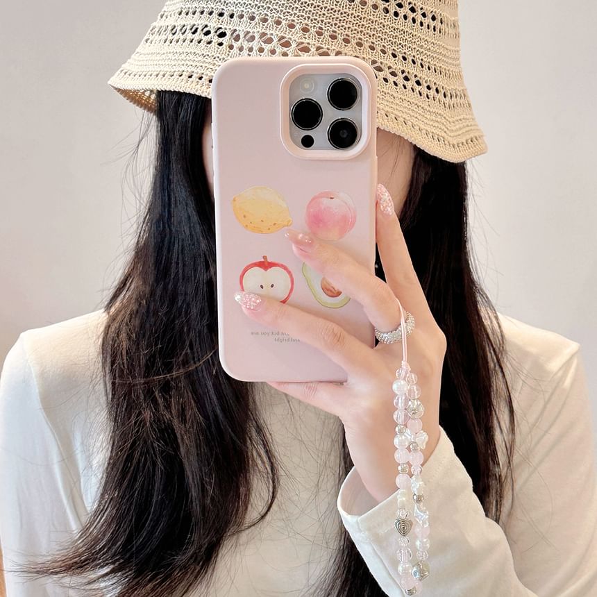 Print Strap / Fruit Set Case Phone Bead