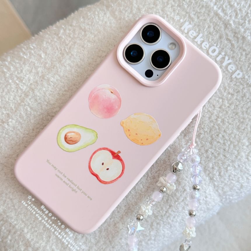 Print Strap / Fruit Set Case Phone Bead