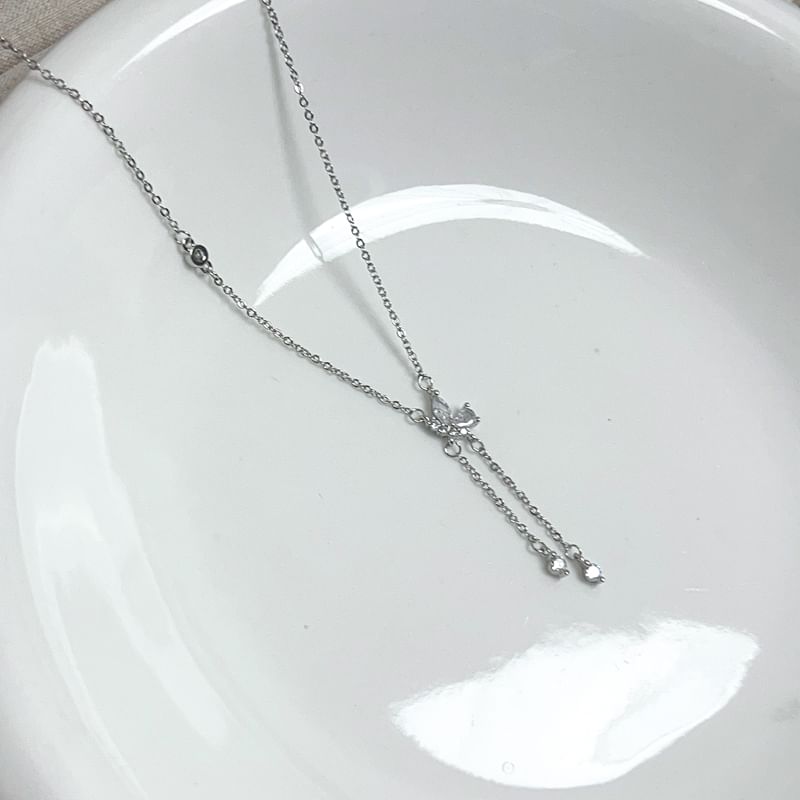Necklace Lariat Butterfly