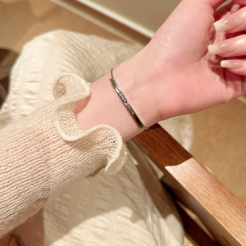 Metal Bracelet Lettering