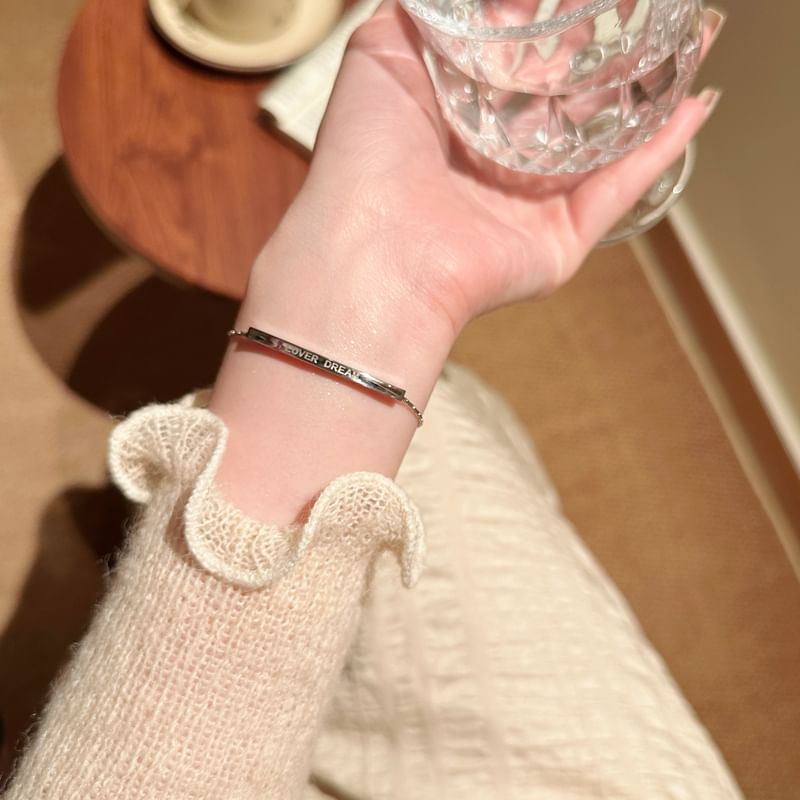 Metal Bracelet Lettering